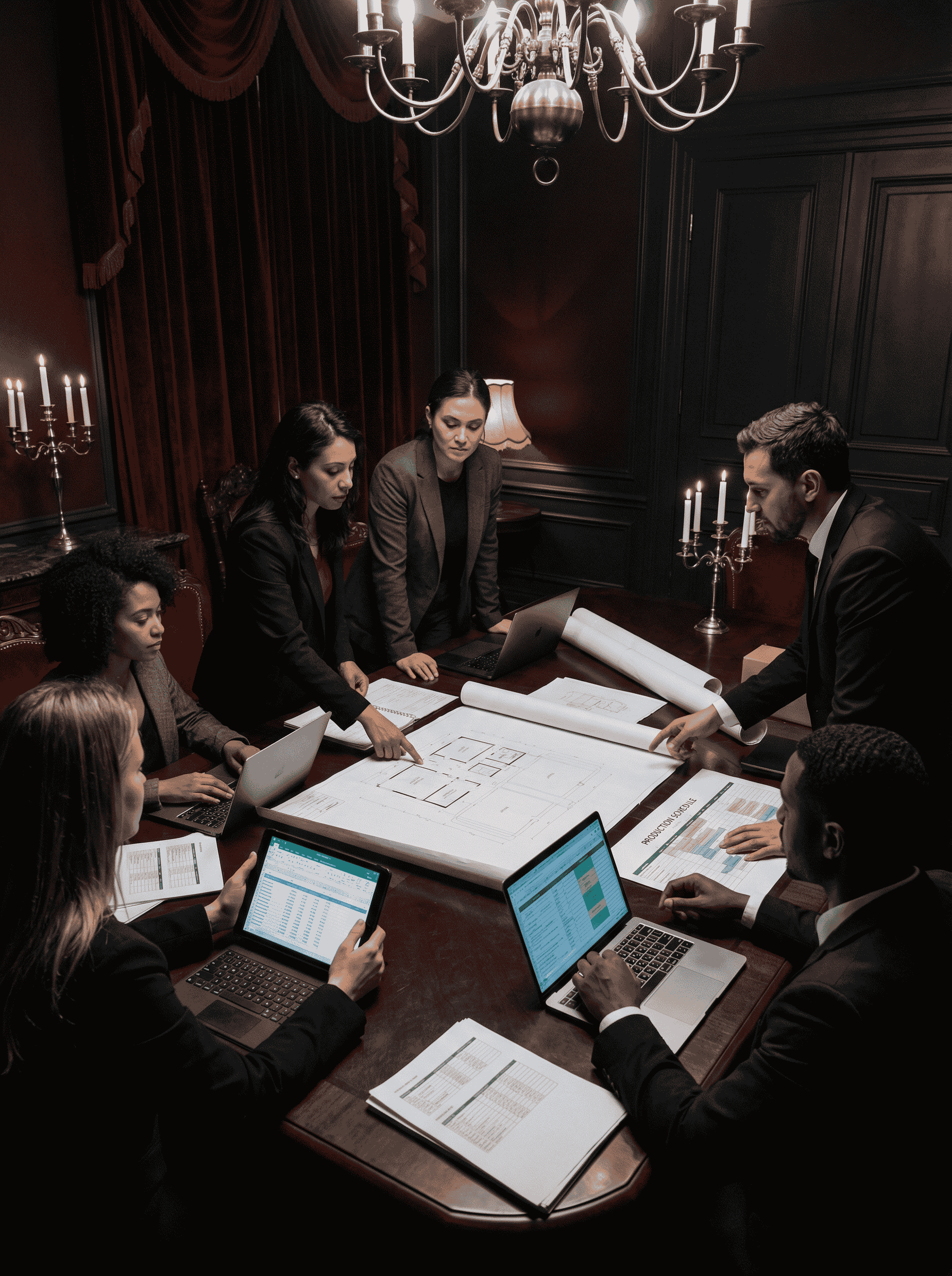 Event planning team collaboration